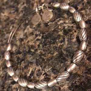 Alex and Ani silver beaded bracelet
